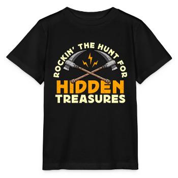 Rockhounding Rockin' The Hunt For Hidden Geologist - Stanley/Stella MINI CREATOR Kids’ T-Shirt - black - Front - Mikhail (115cm)