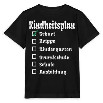 Krippe Kind Kita Kindergarten Geschenk - Stanley/Stella Kinder T-Shirt MINI CREATOR  - Schwarz - Vorne - Mikhail (115cm)