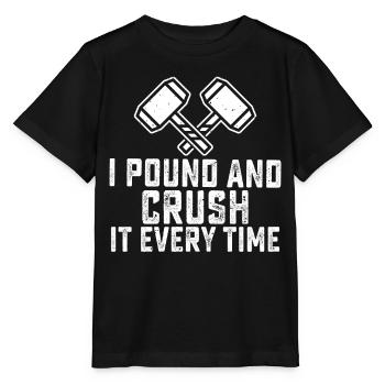 Funny House Demolition Day Ich pfund Crush es jede - Stanley/Stella Kinder T-Shirt MINI CREATOR  - Schwarz - Vorne - Mikhail (115cm)
