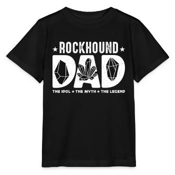 Rockhound Dad L’idole Le mythe Collectionneur de fossiles - T-shirt bio MINI CREATOR Stanley/Stella Enfant - noir - Devant - Mikhail (115cm)