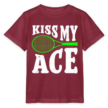 Joueur de tennis - T-shirt bio MINI CREATOR Stanley/Stella Enfant - bordeaux - Devant - Kain (125cm)