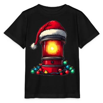Chauffeur d’ambulance Sirène rouge Lumière Paramédical - T-shirt bio MINI CREATOR Stanley/Stella Enfant - noir - Devant - Mikhail (115cm)