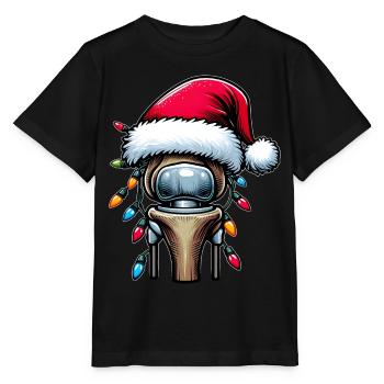Kniegelenkersatz Bionische Chirurgie Weihnachtsmüt - Stanley/Stella Kinder T-Shirt MINI CREATOR  - Schwarz - Vorne - Mikhail (115cm)
