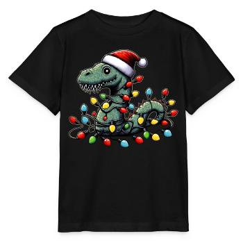 Mignon Drôle Loch Ness Monstre Nessie Plesiosau - T-shirt bio MINI CREATOR Stanley/Stella Enfant - noir - Devant - Mikhail (115cm)