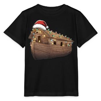 Arche Noah Weihnachtsmütze Xmas - Stanley/Stella Kinder T-Shirt MINI CREATOR  - Schwarz - Vorne - Mikhail (115cm)