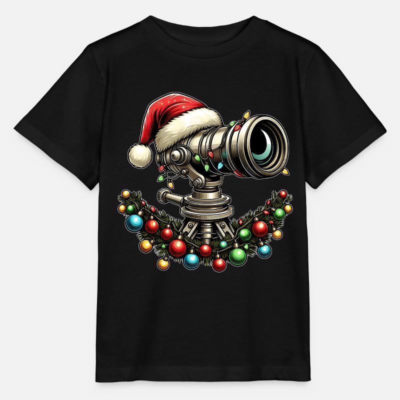 télescope Observation des étoiles Astronomie - T-shirt bio MINI CREATOR Stanley/Stella Enfant - noir