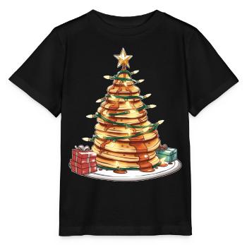 Pfannkuchen Haufen Pfannkuchen Maker Weihnachten H - Stanley/Stella Kinder T-Shirt MINI CREATOR  - Schwarz - Vorne - Mikhail (115cm)