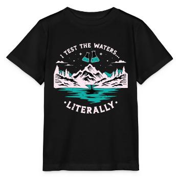 Environmental Scientist I Test The Global Warming - Stanley/Stella Kinder T-Shirt MINI CREATOR  - Schwarz - Vorne - Mikhail (115cm)