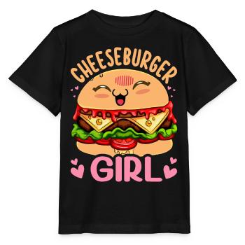 Cheeseburger Girl Burger Girl - Stanley/Stella MINI CREATOR Kids’ T-Shirt - black - Front - Mikhail (115cm)
