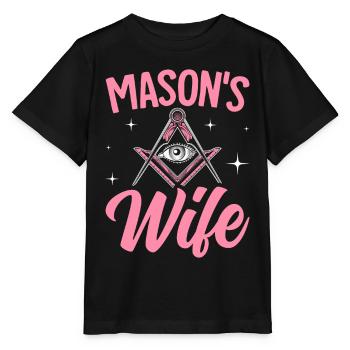 Femme franc-maçonnerie Maître de la franc-maçonnerie - T-shirt bio MINI CREATOR Stanley/Stella Enfant - noir - Devant - Mikhail (115cm)