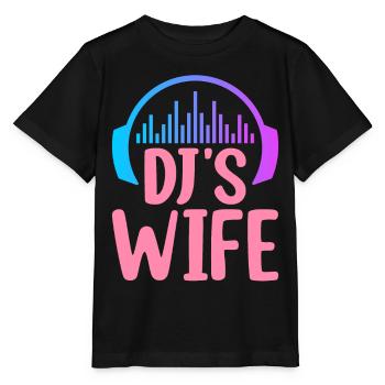 DJ's Wife Disc Jockey Plattenspieler - Stanley/Stella Kinder T-Shirt MINI CREATOR  - Schwarz - Vorne - Mikhail (115cm)