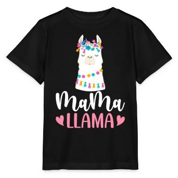 Mama Llama Llama Alpaca Mama - Stanley/Stella MINI CREATOR Kids’ T-Shirt - black - Front - Mikhail (115cm)