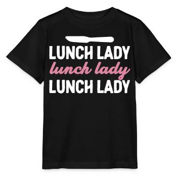Lunch Woman Cafeteria Employee - Stanley/Stella MINI CREATOR Kids’ T-Shirt - black - Front - Mikhail (115cm)