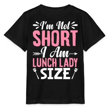 Ich bin nicht klein, ich bin Mittagessen Dame - Stanley/Stella Kinder T-Shirt MINI CREATOR  - Schwarz - Vorne - Mikhail (115cm)