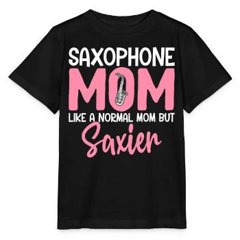 Saxophone Maman Mais Saxophoniste Saxophoniste Saxophoniste - T-shirt bio MINI CREATOR Stanley/Stella Enfant - noir - Devant - Mikhail (115cm)