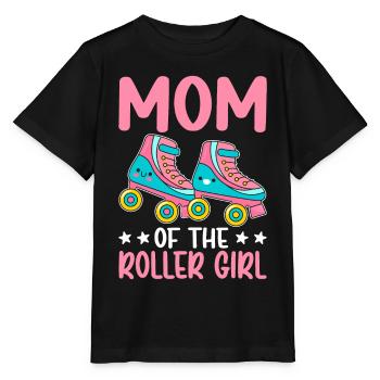 Mom Roller Girl Roller Skating Skater Girl Skater - Stanley/Stella Kinder T-Shirt MINI CREATOR  - Schwarz - Vorne - Mikhail (115cm)