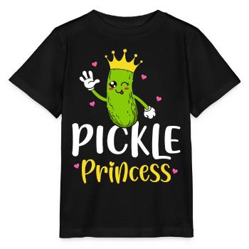 Concombre Princesse Drôle Concombre Fille Concombre - T-shirt bio MINI CREATOR Stanley/Stella Enfant - noir - Devant - Mikhail (115cm)