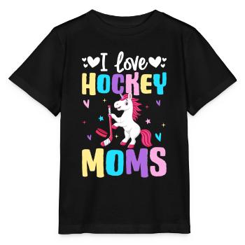 I Love Hockey Moms Hockey Moms Illustration for - Stanley/Stella MINI CREATOR Kids’ T-Shirt - black - Front - Mikhail (115cm)