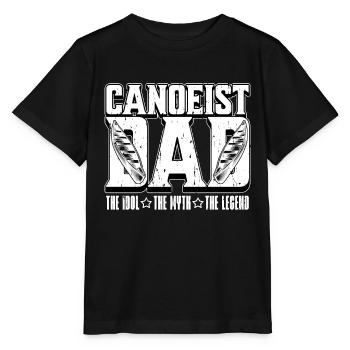 Canoeist Dad The Idol The Myth Boating Enthusiast - Stanley/Stella Kinder T-Shirt MINI CREATOR  - Schwarz - Vorne - Mikhail (115cm)