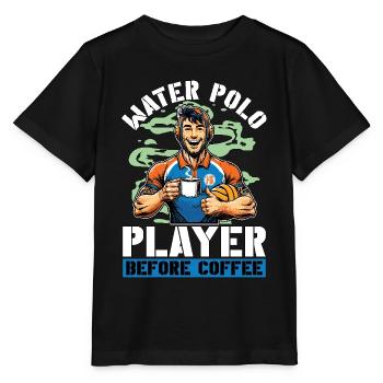 Joueur de water-polo avant d’amer de café pour les sports d’équipe - T-shirt bio MINI CREATOR Stanley/Stella Enfant - noir - Devant - Mikhail (115cm)