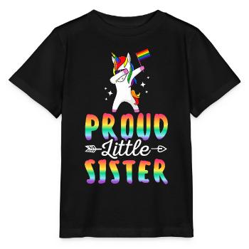 LGBTQ Stolz Regenbogenflagge Gleichheit Stolzes - Stanley/Stella Kinder T-Shirt MINI CREATOR  - Schwarz - Vorne - Mikhail (115cm)
