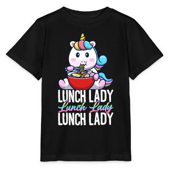 Lunch Lady Cafeteria Crew Design for - Stanley/Stella MINI CREATOR Kids’ T-Shirt - black - Front - Mikhail (115cm)