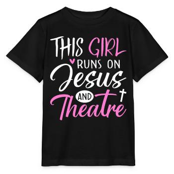Fille Jésus Artiste de théâtre Théâtre Jeu de théâtre - T-shirt bio MINI CREATOR Stanley/Stella Enfant - noir - Devant - Mikhail (115cm)