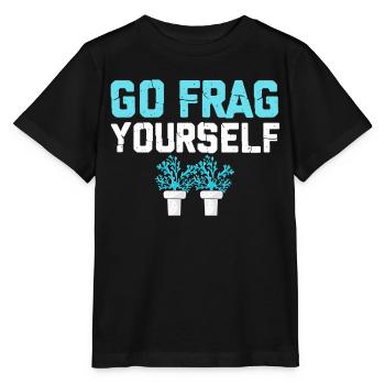 Récif de corail, aquarium de corail, aquariophile, Go Frag - T-shirt bio MINI CREATOR Stanley/Stella Enfant - noir - Devant - Mikhail (115cm)