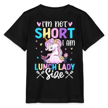 Ich bin nicht klein, ich bin Mittagessen Dame - Stanley/Stella Kinder T-Shirt MINI CREATOR  - Schwarz - Vorne - Mikhail (115cm)