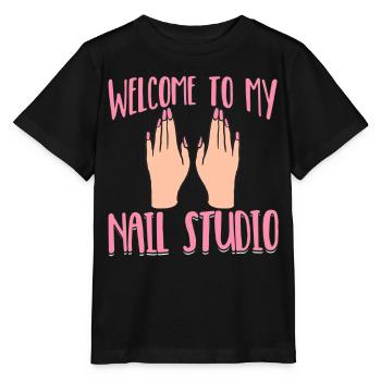 Technicien des ongles Artiste des ongles Bienvenue dans mon - T-shirt bio MINI CREATOR Stanley/Stella Enfant - noir - Devant - Mikhail (115cm)