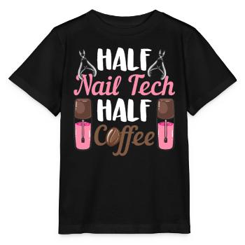 Nail Tech Coffee Nail Technician Nail Artist - Stanley/Stella MINI CREATOR Kids’ T-Shirt - black - Front - Mikhail (115cm)