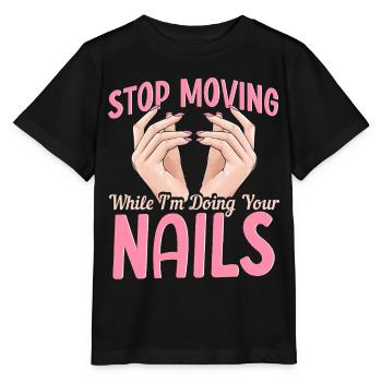 Nail Technician Nail Artist Nail Technician Me - Stanley/Stella MINI CREATOR Kids’ T-Shirt - black - Front - Mikhail (115cm)