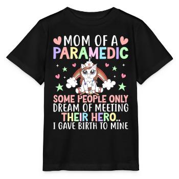 Mom Of A Paramedic Emergency Female Medical - Stanley/Stella MINI CREATOR Kids’ T-Shirt - black - Front - Mikhail (115cm)