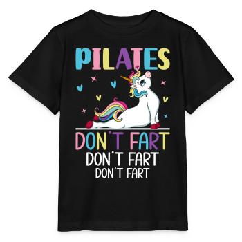 Pilates Don’t Fet Drôle Instructeur de Pilates Yoga - T-shirt bio MINI CREATOR Stanley/Stella Enfant - noir - Devant - Mikhail (115cm)