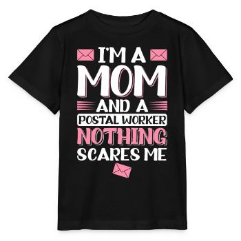Mom and postal workers Postal workers - Stanley/Stella MINI CREATOR Kids’ T-Shirt - black - Front - Mikhail (115cm)
