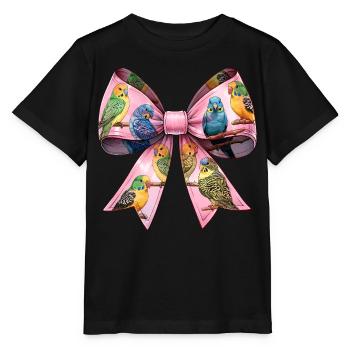 Coquette Cockatiel Perruche Perroquet - T-shirt bio MINI CREATOR Stanley/Stella Enfant - noir - Devant - Mikhail (115cm)