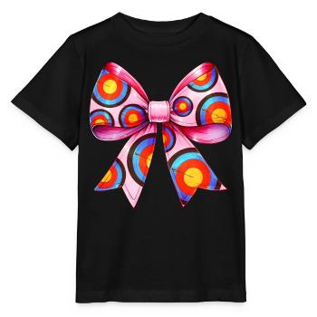 Coquette Arc Tir à l’arc Arc et Flèche - T-shirt bio MINI CREATOR Stanley/Stella Enfant - noir - Devant - Mikhail (115cm)