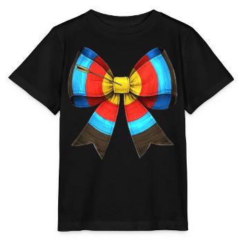 Coquette Arc Tir à l’arc Arc et Flèche - T-shirt bio MINI CREATOR Stanley/Stella Enfant - noir - Devant - Mikhail (115cm)