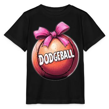 Coquette noeud Dodgeball Team Ruban Rose Maman - T-shirt bio MINI CREATOR Stanley/Stella Enfant - noir - Devant - Mikhail (115cm)