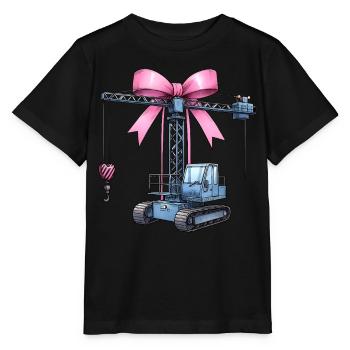 Coquette Arch Grutier Opérateur de grue - T-shirt bio MINI CREATOR Stanley/Stella Enfant - noir - Devant - Mikhail (115cm)