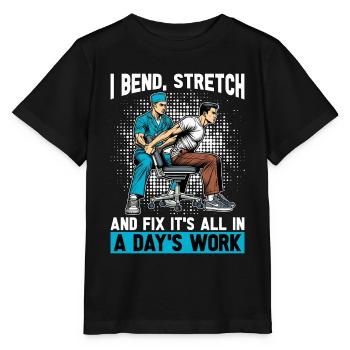 Physical Therapist I Bend Stretch Massage Therapy - Stanley/Stella MINI CREATOR Kids’ T-Shirt - black - Front - Mikhail (115cm)