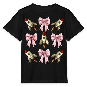 Coquette proue fusée spatiale navette spatiale - T-shirt bio MINI CREATOR Stanley/Stella Enfant - noir - Devant - Mikhail (115cm)