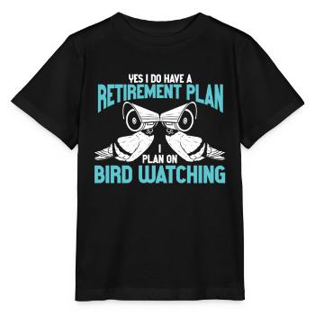 Observation des oiseaux Mignon Amoureux des oiseaux - T-shirt bio MINI CREATOR Stanley/Stella Enfant - noir - Devant - Mikhail (115cm)