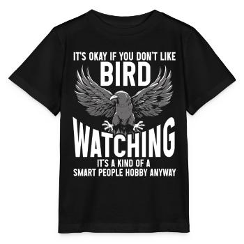 Observation des oiseaux Mignon Amoureux des oiseaux - T-shirt bio MINI CREATOR Stanley/Stella Enfant - noir - Devant - Mikhail (115cm)