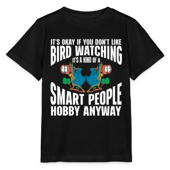 Observation des oiseaux Mignon Amoureux des oiseaux - T-shirt bio MINI CREATOR Stanley/Stella Enfant - noir - Devant - Mikhail (115cm)