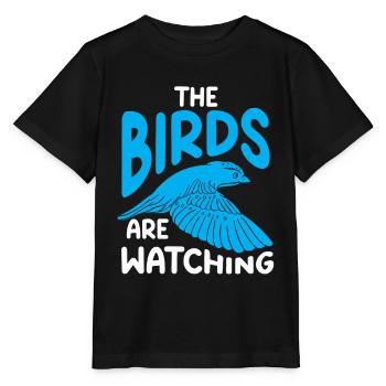 Observation des oiseaux Mignon Amoureux des oiseaux - T-shirt bio MINI CREATOR Stanley/Stella Enfant - noir - Devant - Mikhail (115cm)