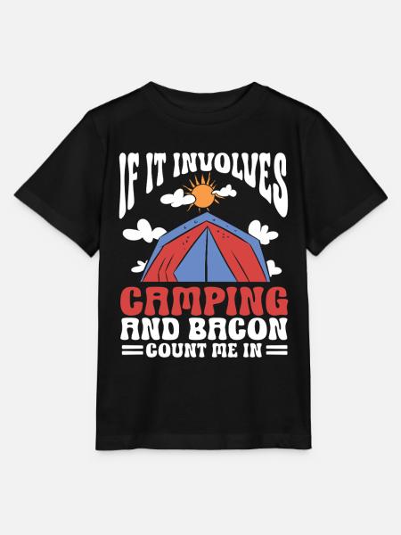 Camping Campfire Camper - Stanley/Stella Kinder T-Shirt MINI CREATOR - Schwarz