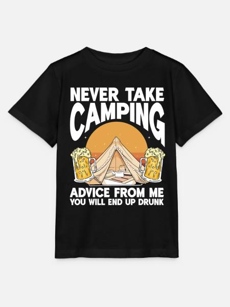 Camping Campfire Camper - Stanley/Stella Kinder T-Shirt MINI CREATOR - Schwarz