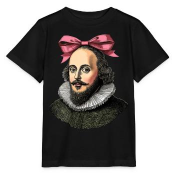 Arc Coquet Shakespeare Littérature Rose - T-shirt bio MINI CREATOR Stanley/Stella Enfant - noir - Devant - Mikhail (115cm)