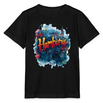 Hamburg - Stanley/Stella Kinder T-Shirt MINI CREATOR  - Schwarz - Vorne - Mikhail (115cm)